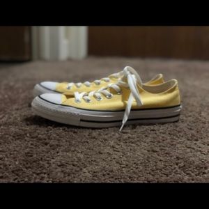 Converse All Star Yellow Shoes Worn Once!